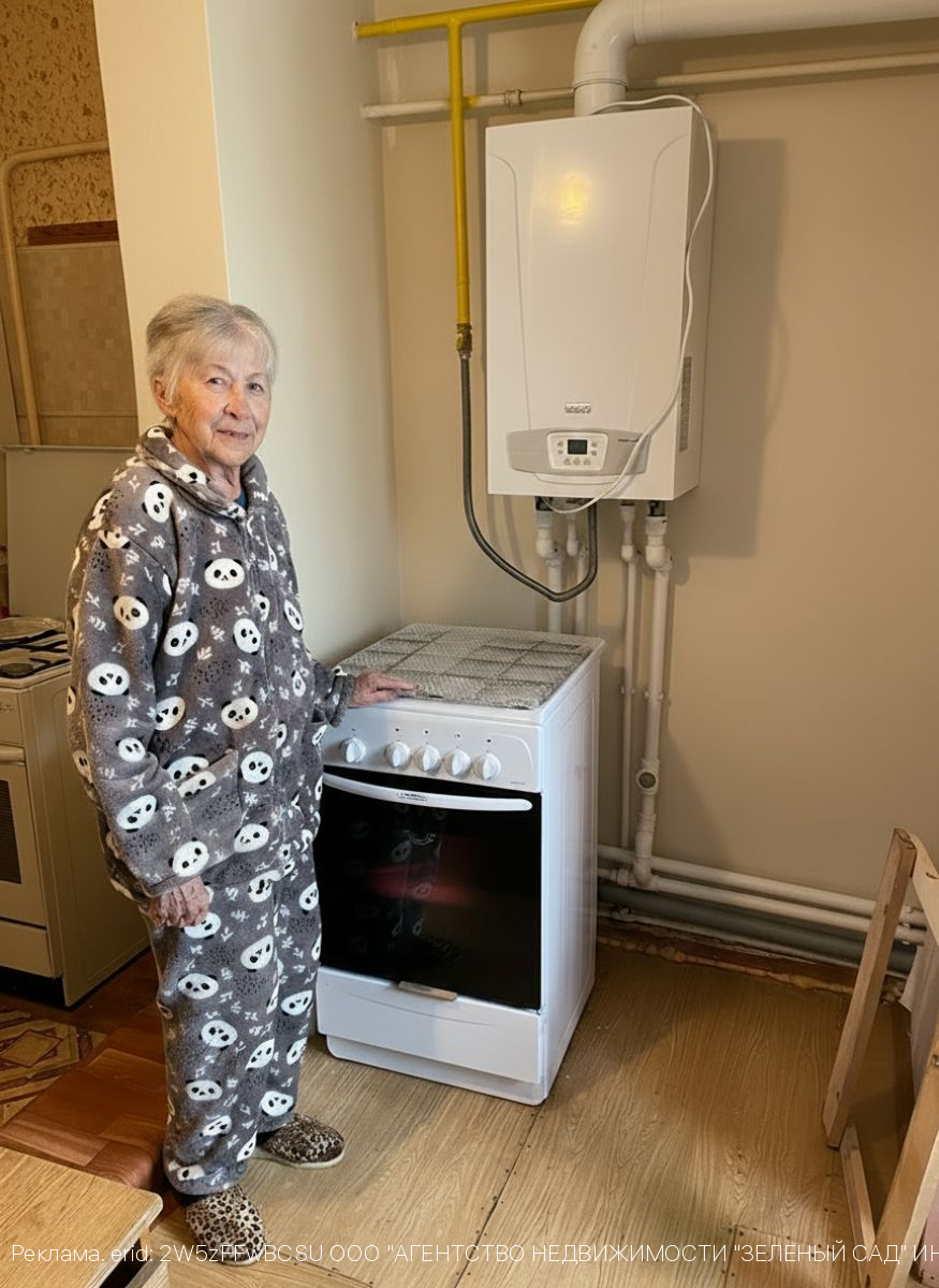 Больше, чем обещали. «Зелёный сад - наш дом» подарил пенсионерке Зое Антиповой газовую плиту