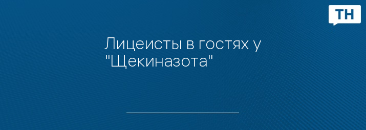 Лицеисты в гостях у "Щекиназота"