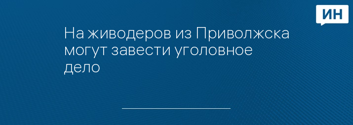 На живодеров из Приволжска могут завести уголовное дело