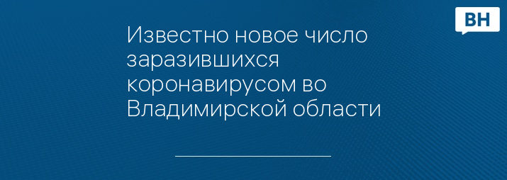 Известно новое число заразившихся коронавирусом во Владимирской области