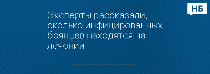 Эксперты рассказали, сколько инфицированных брянцев находятся на лечении