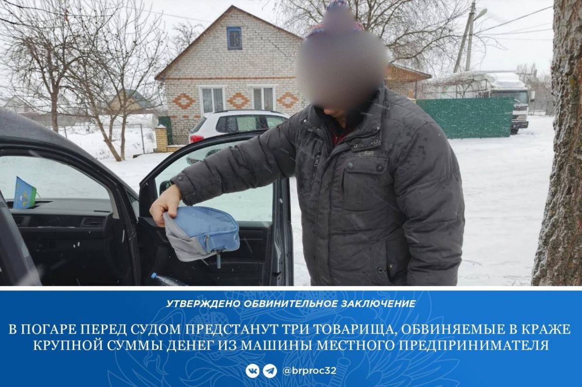 Трое брянских подростков похитили из авто сумку с сотнями тысяч рублей