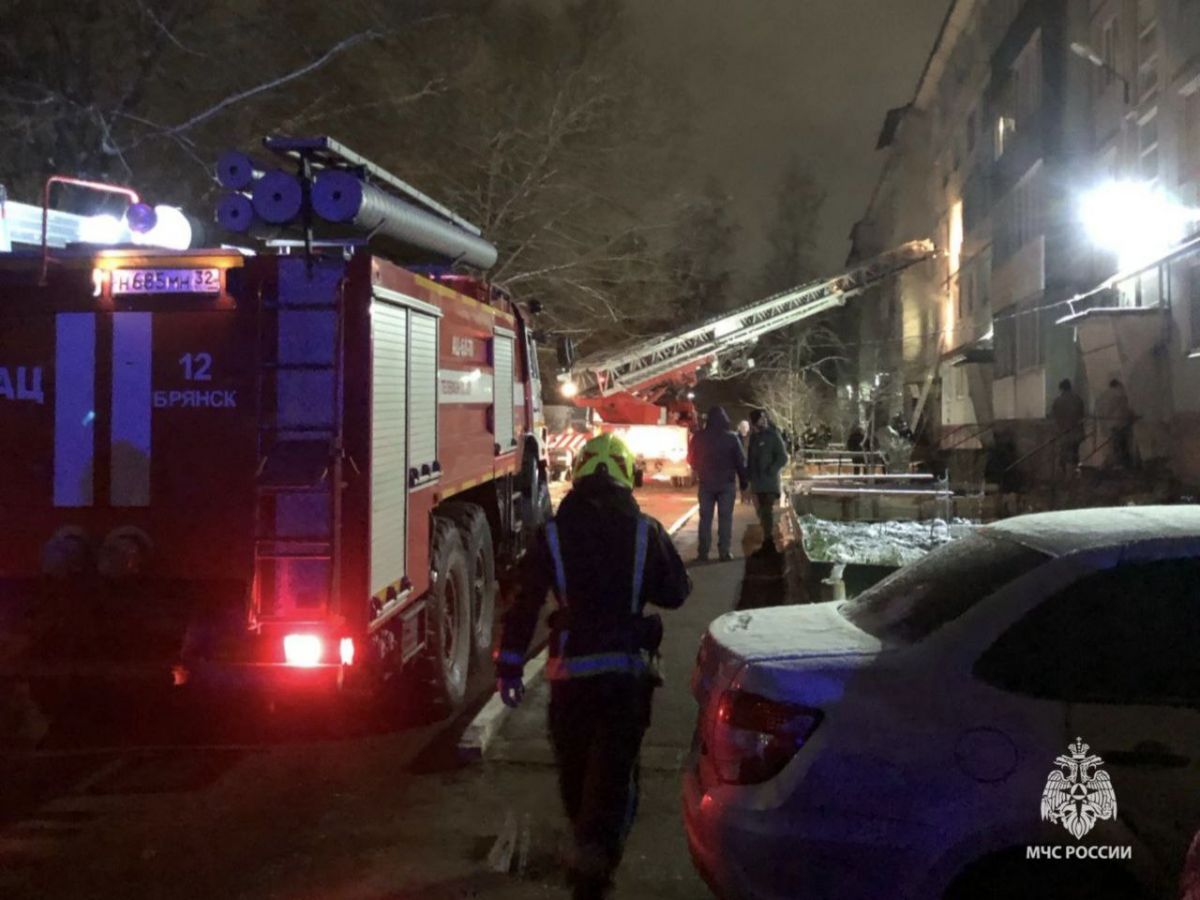 В Брянске при пожаре в квартире спасены шесть человек