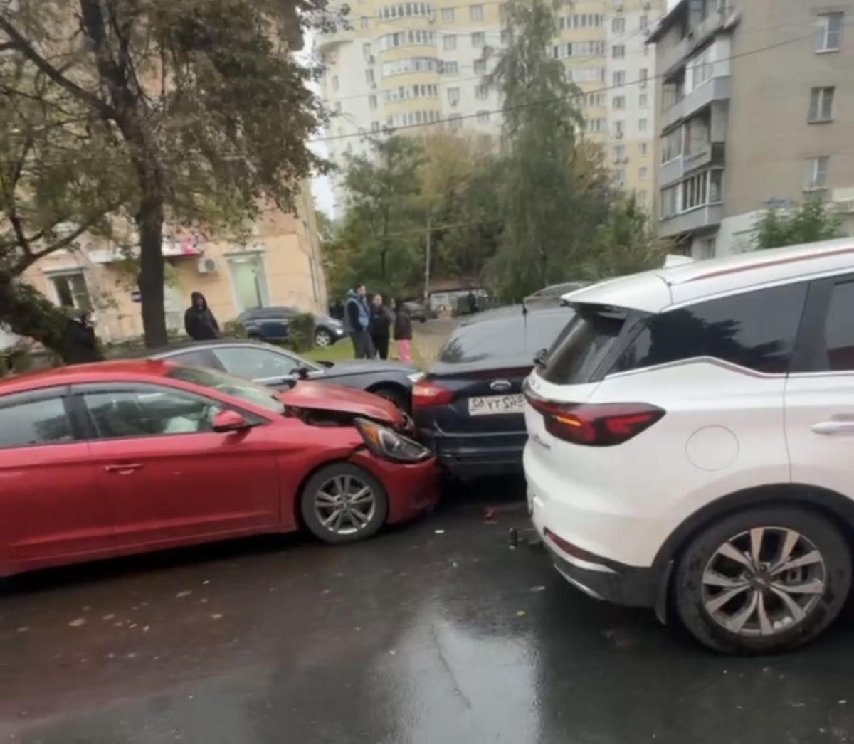 В Рязани произошло две массовых аварии