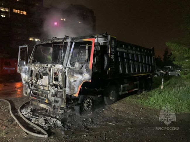 В Иванове загорелся грузовой автомобиль