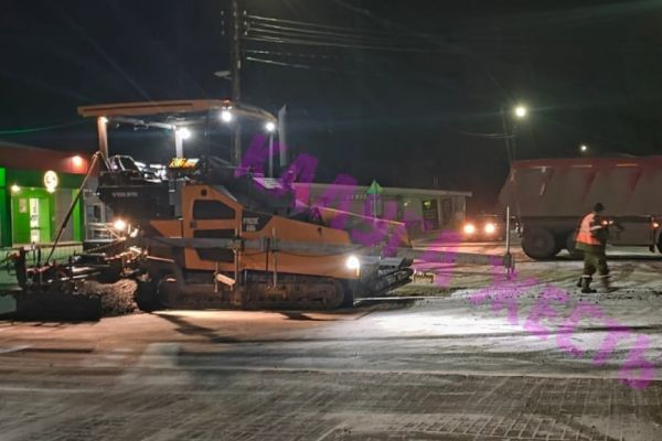 Соцсети: в калужском Бабынино асфальт уложили в снег