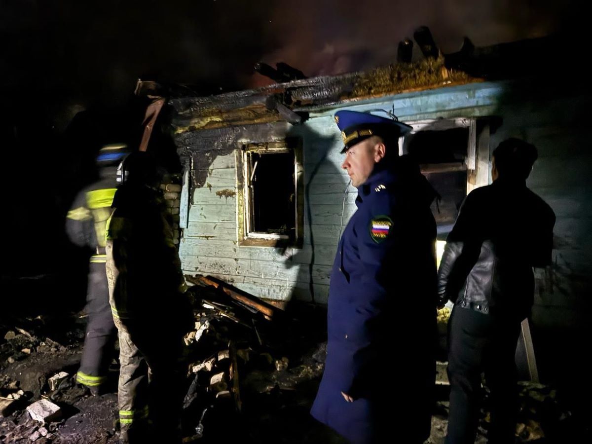 При пожаре в калужском райцентре погиб человек