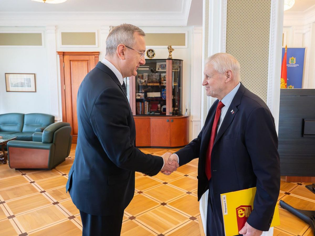 Калужский губернатор Владислав Шапша провел рабочую встречу с Сергеем Мироновым