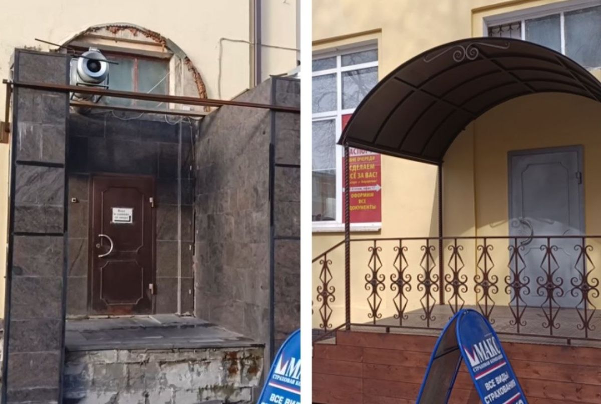 «Крыльцо раздора» переделали по всем правилам на историческом доме в Калуге