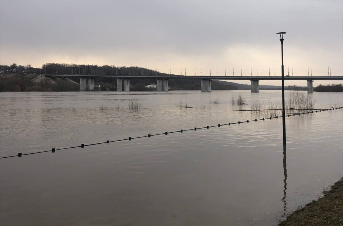 Вода в крупных калужских реках пошла на спад