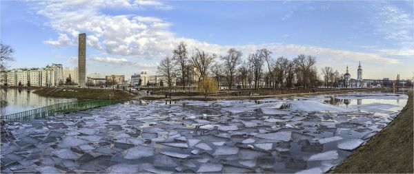 ФОТОФАКТ: как проходит паводок в центре Орла