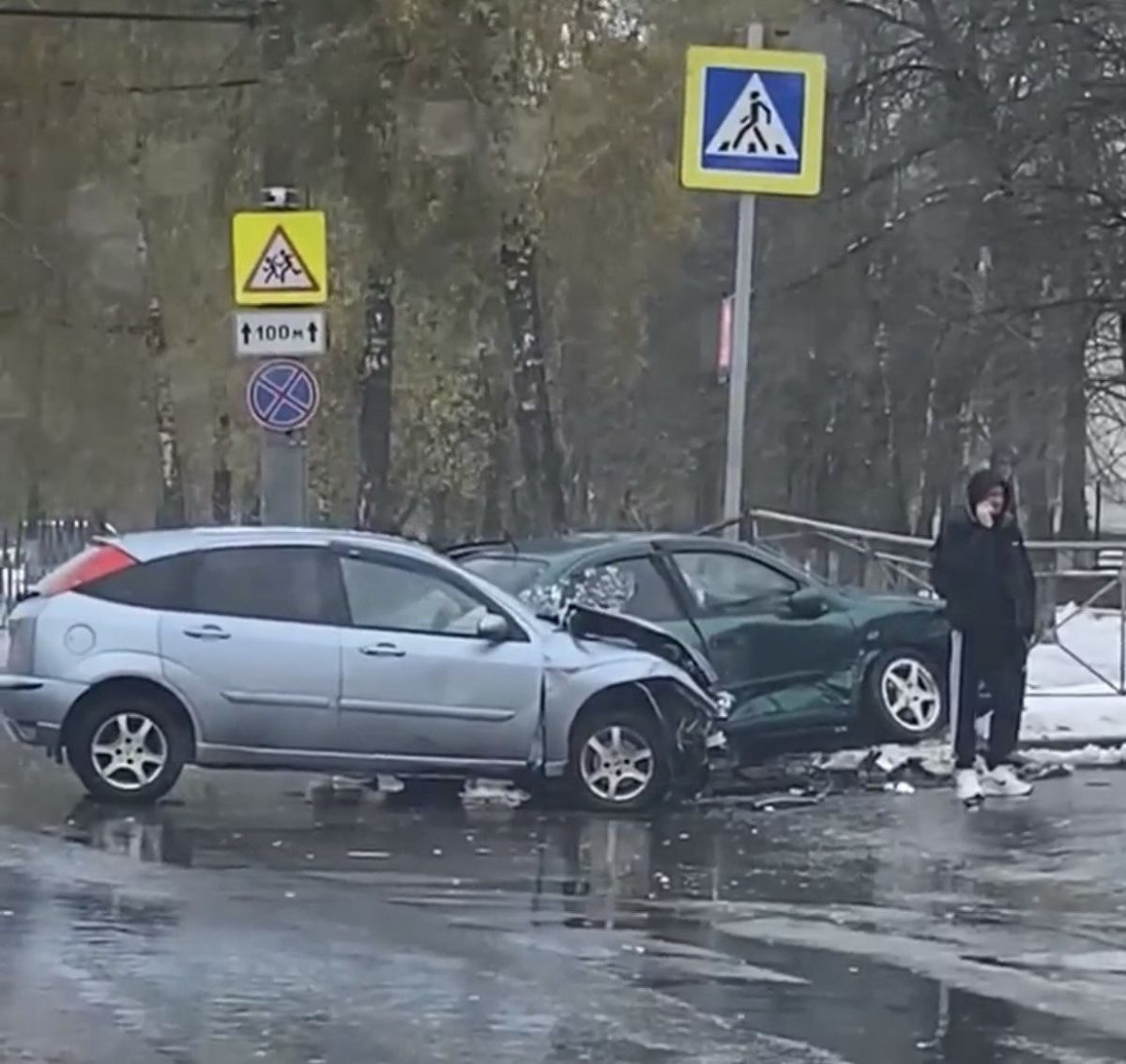 На Комсомольской произошло жесткое ДТП