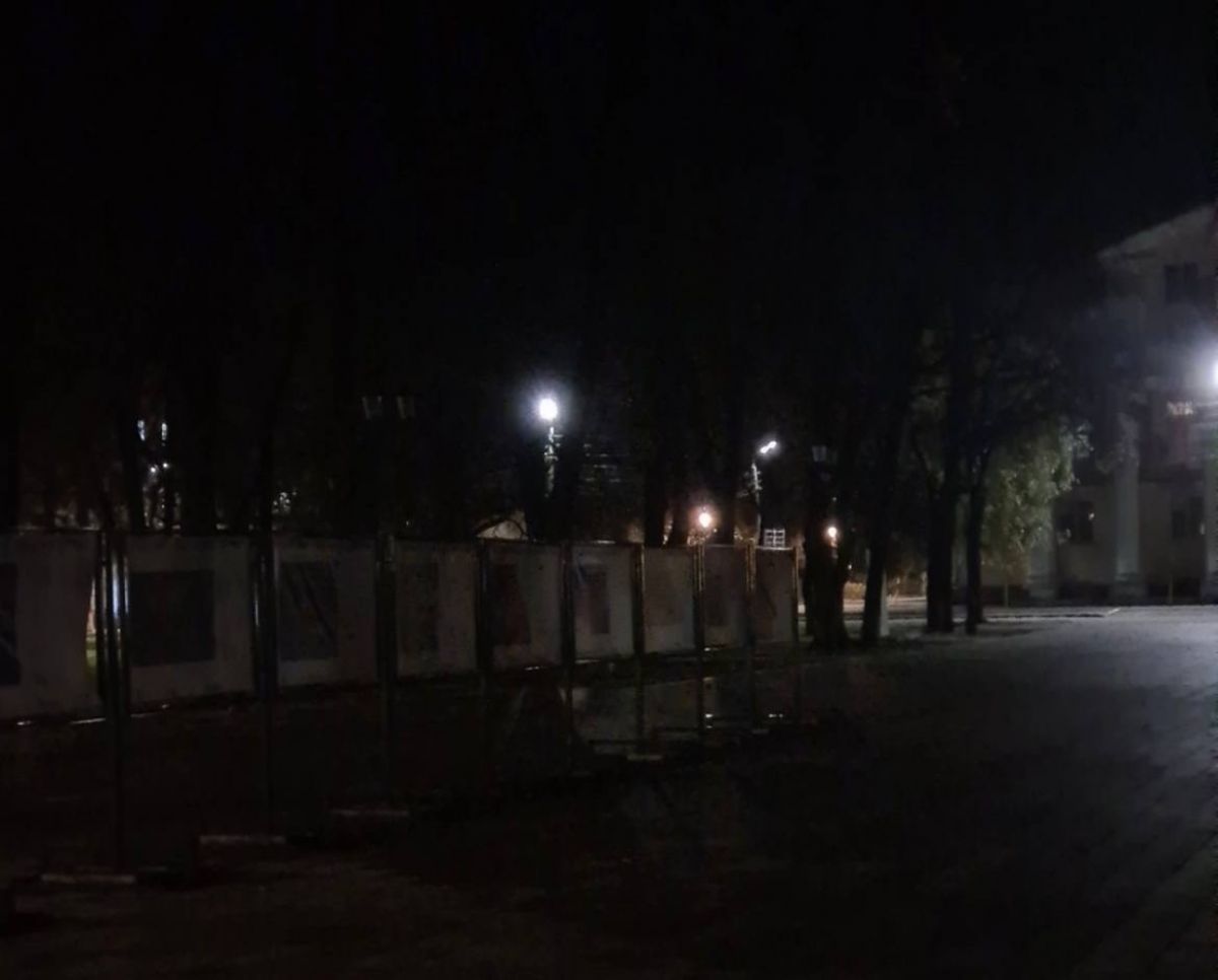 Сквер Гуртьева снова погрузился во тьму