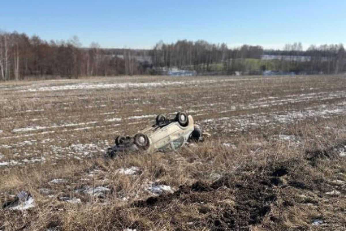 В Орловской области перевернулся «Логан», пострадал водитель