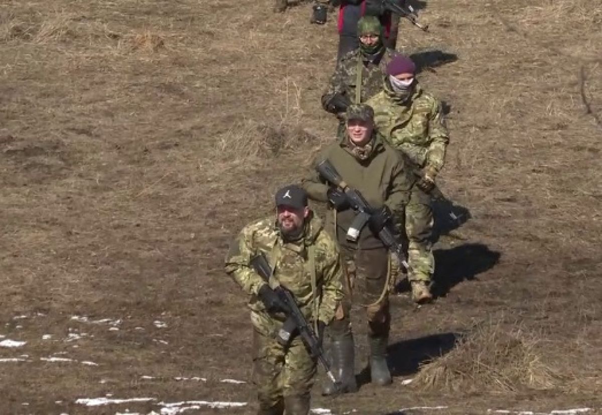 Организация «Северный человек» начала военные тренировки на полигоне Бригады Катукова