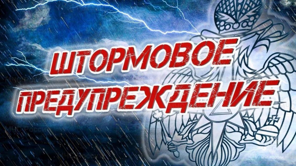 В Орловской области объявлено штормовое предупреждение