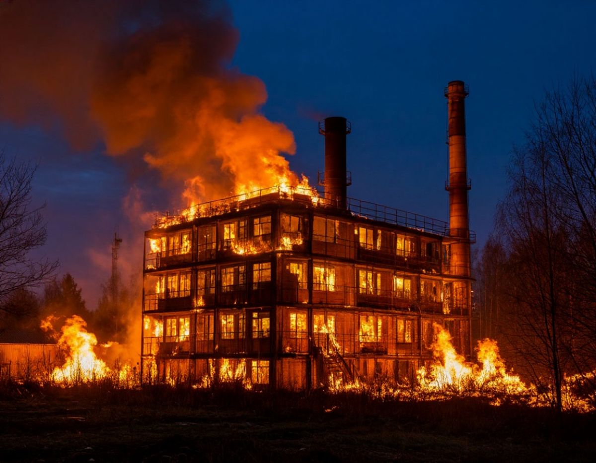 СМИ: пожар на нефтебазе в Ливнах тушили 11 часов