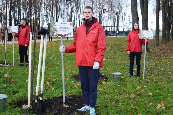 В парке Победы Орла высадили 56 деревьев в память погибших бойцов