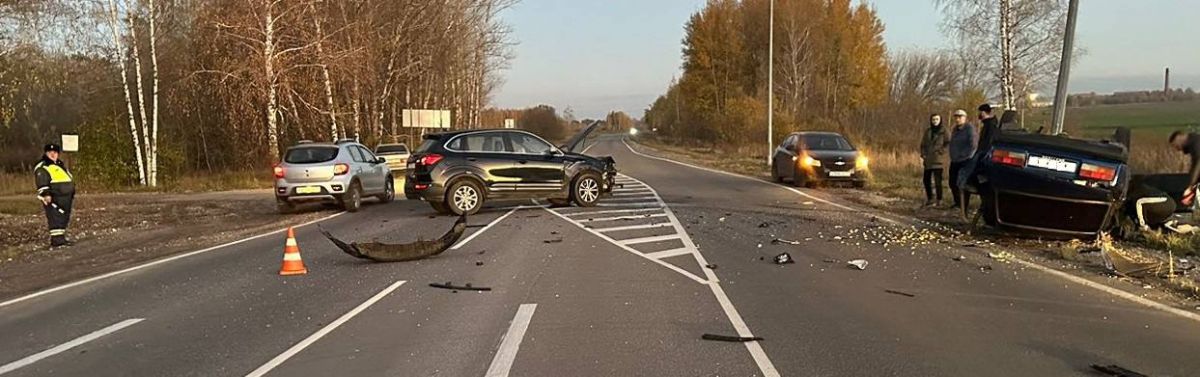 В Ряжском районе в аварии пострадали два человека