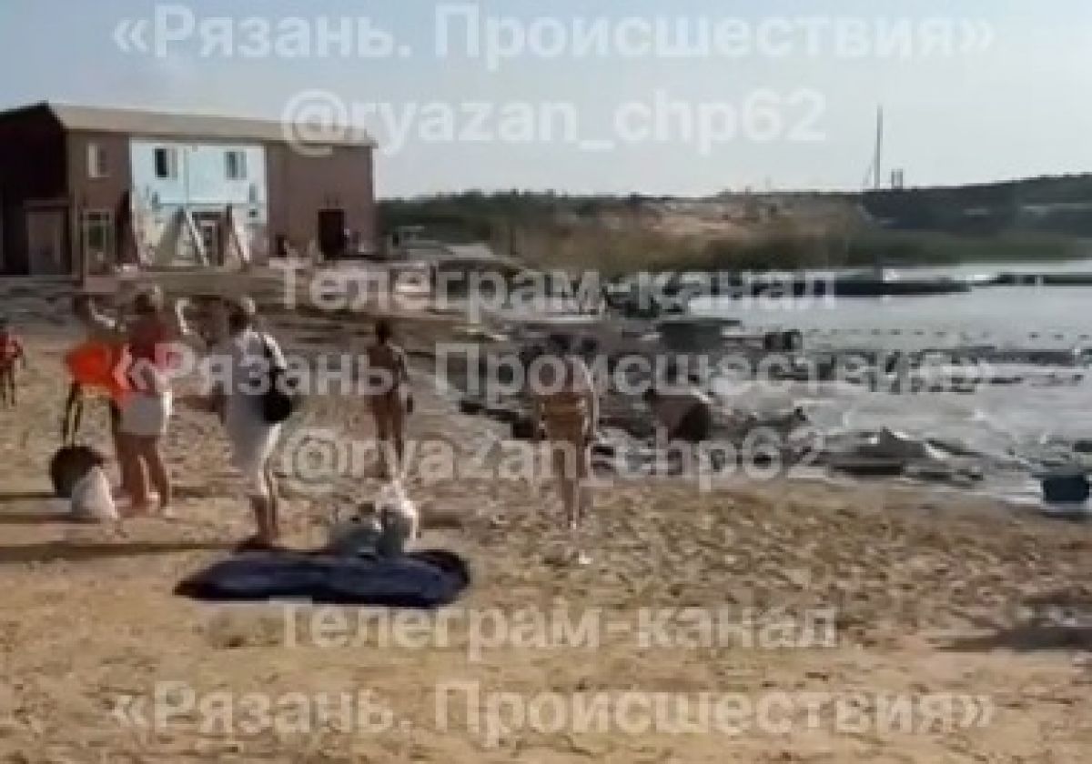 В Рязанской области размыло пляж