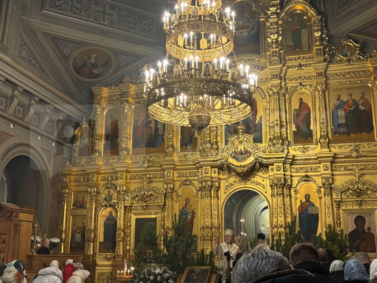 В Христорождественском соборе Рязани прошло Рождественское богослужение