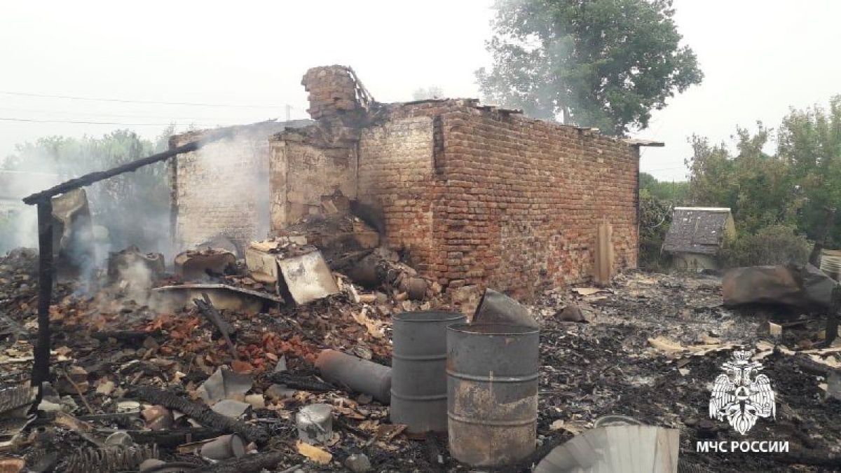 В селе Рязанской области сгорело два дома