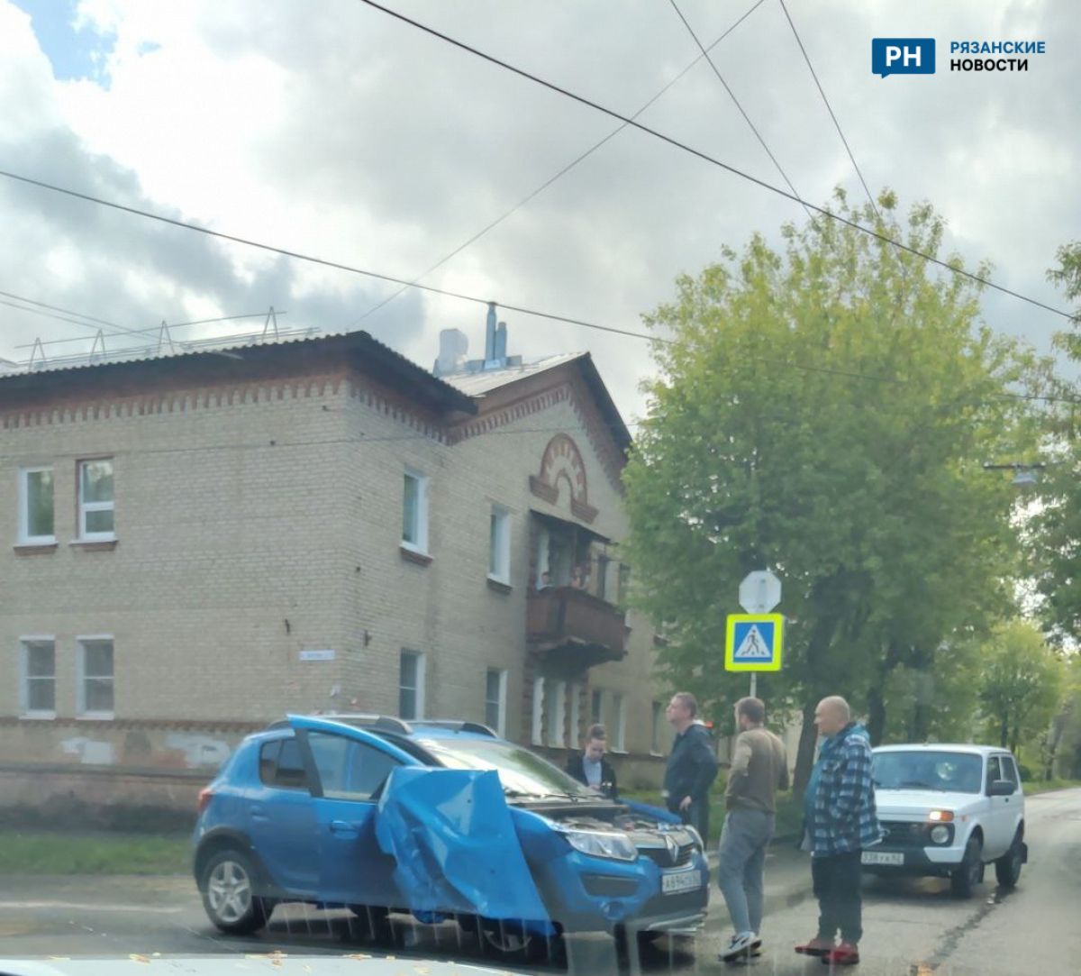 В Рязани на перекрестке Гоголя и Полетаева произошла серьезная авария