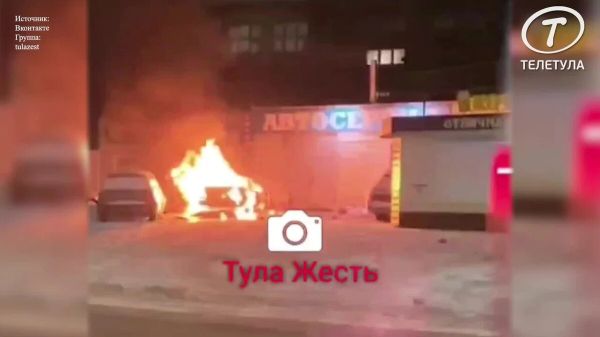 В Туле на Веневском шоссе сгорел автомобиль - Тульские новости. Новости ...