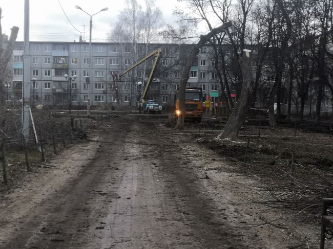 В Туле на улице Кауля начали благоустраивать сквер, но у жителей есть вопросы