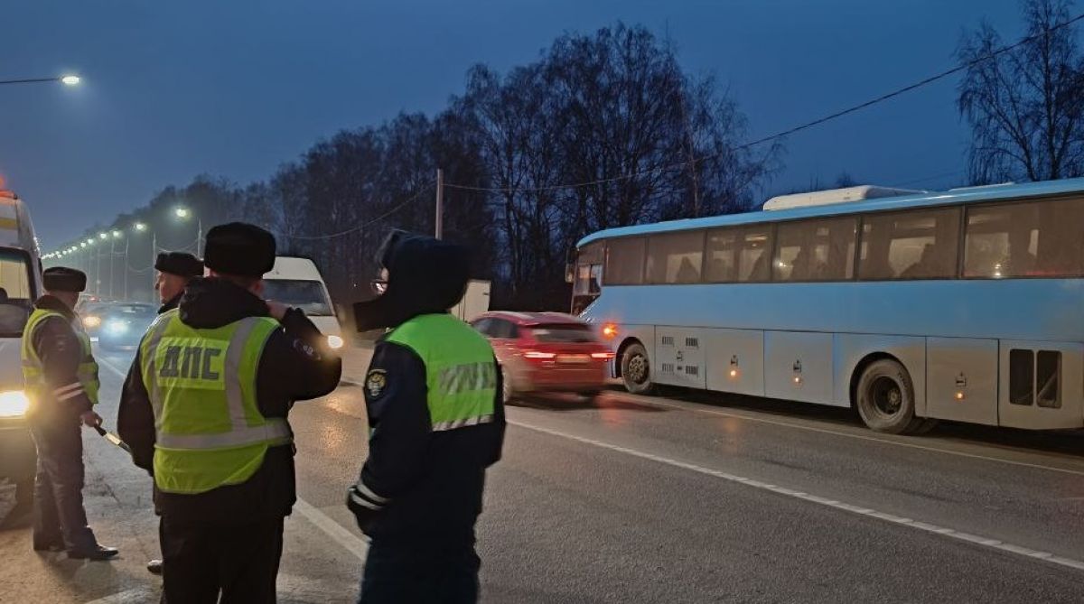 На автодороге «Тула-Новомосковск» сотрудниками ГИБДД была проведена облава на водителей пассажирских автобусов
