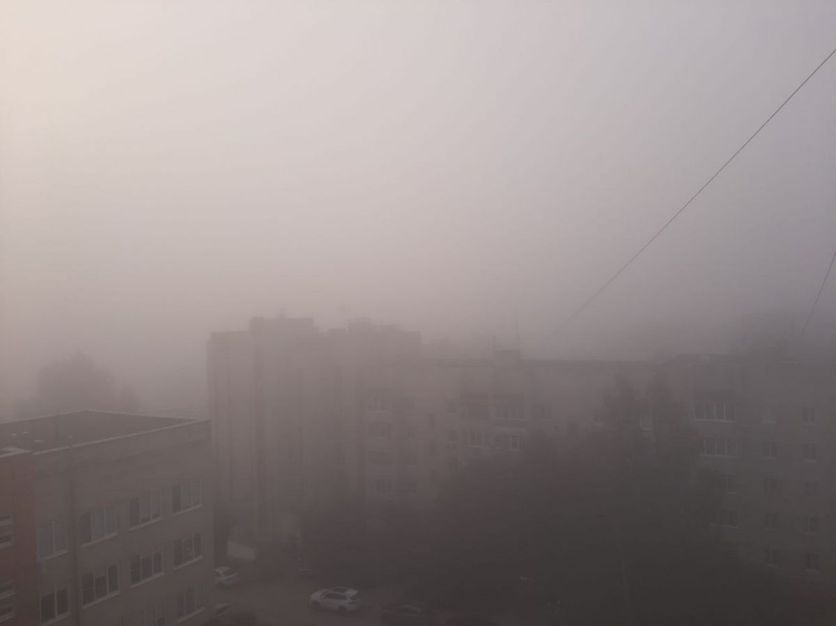 Тулу и Тульскую область снова накрыл густой туман