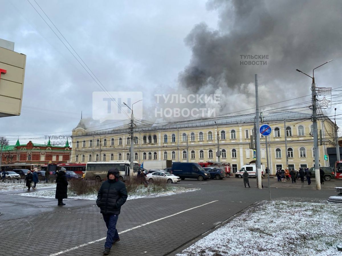 Стала известна одна из возможных причин пожара на улице Советской в Туле