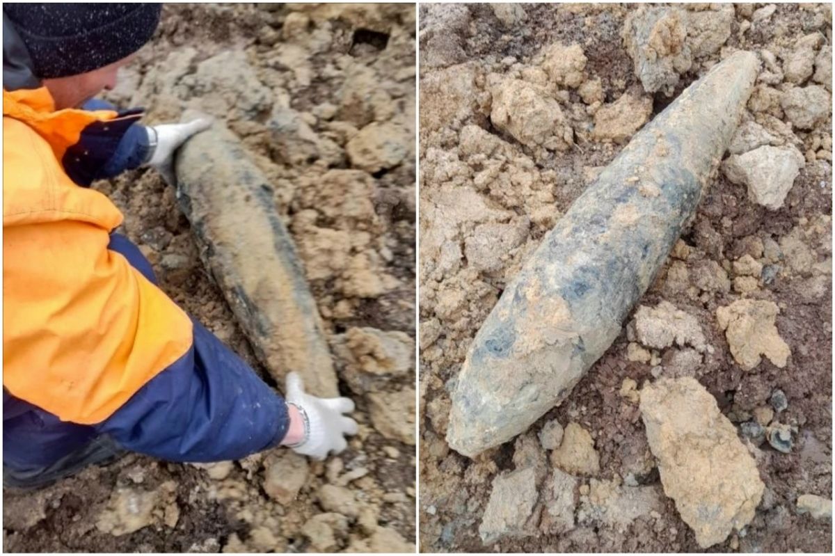 В районе карьера Тульского кирпичного завода нашли и обезвредили снаряд времен ВОВ