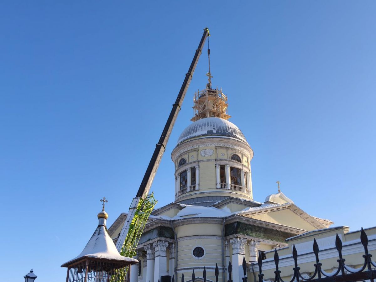 В Епифани начали восстанавливать купол Свято-Никольского храма