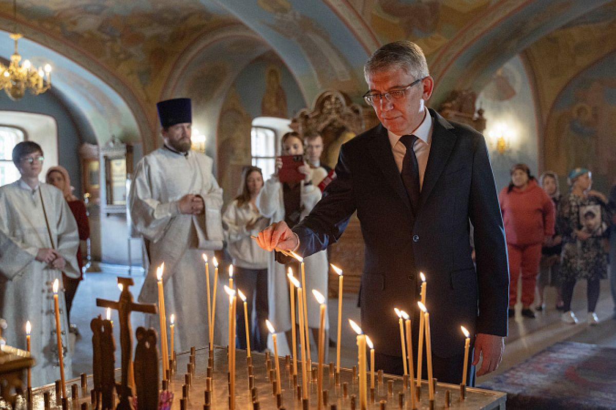 В Туле провели панихиду по погибшим в результате атаки беспилотников