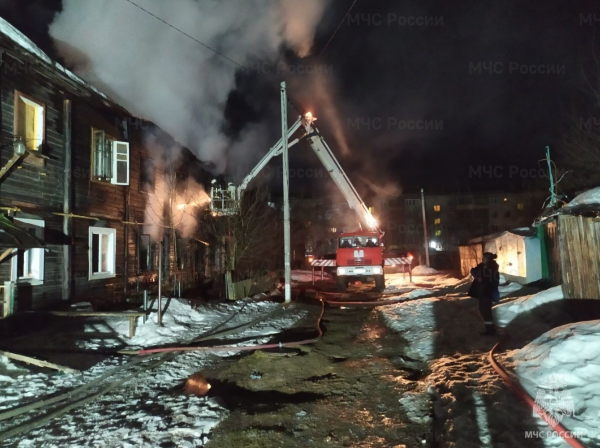 Во Владимирской области произошёл крупный пожар в многоквартирном доме