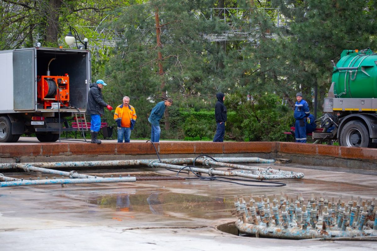 К открытию сезона фонтанов активно готовятся в Воронеже