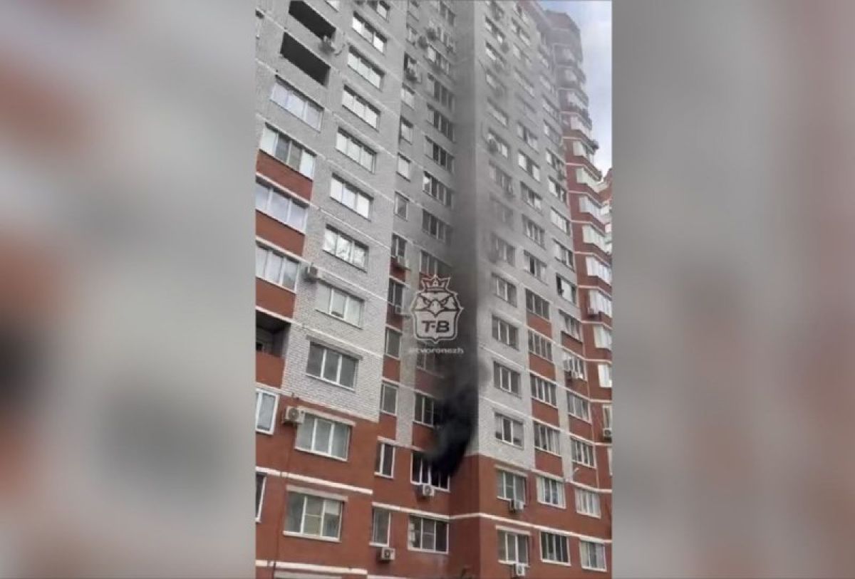 Пламя разгорелось в двухкомнатной квартире на улице Владимира Невского в Воронеже