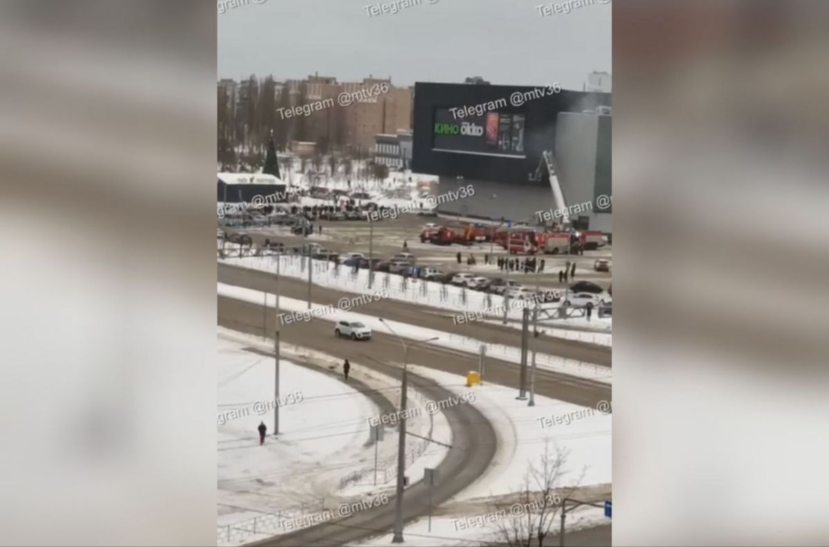 Пламя разгорелось в кафе в торговом центре «Арена» в Воронеже