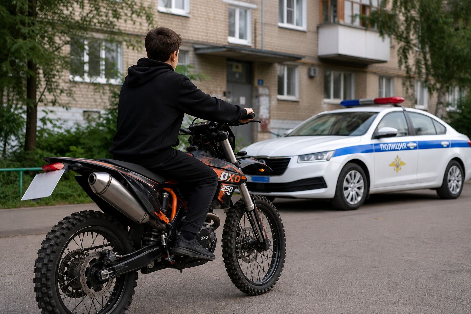 Подросток украл мотоцикл у соседа в Хохольском районе, теперь ему грозит уголовное дело