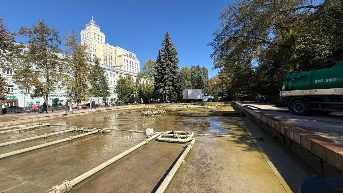 Работу фонтанов в Воронеже не стали продлевать в 2025 году
