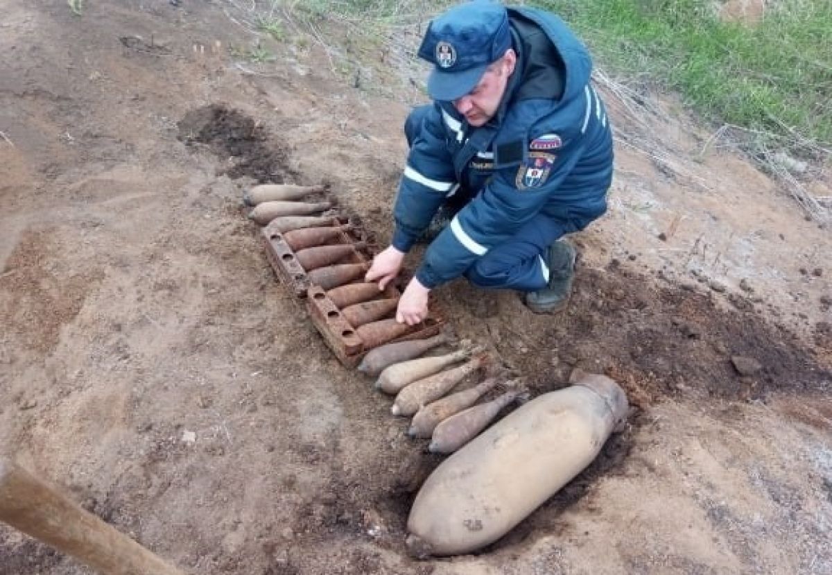 В Воронежской области подорвали 17 снарядов времен Великой Отечественной войны