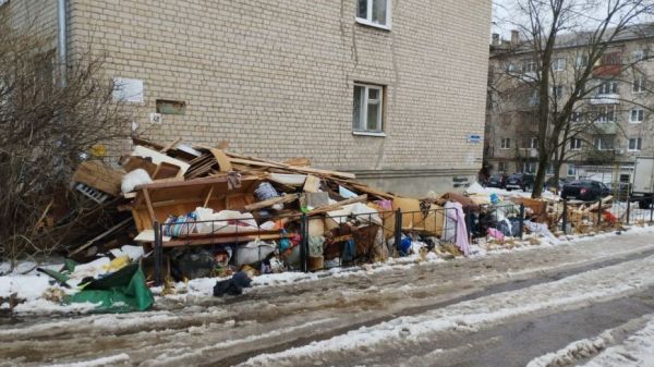 Жительница Березовой рощи в Воронеже пожаловалась на стихийную свалку около дома