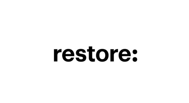 Фото: Restore