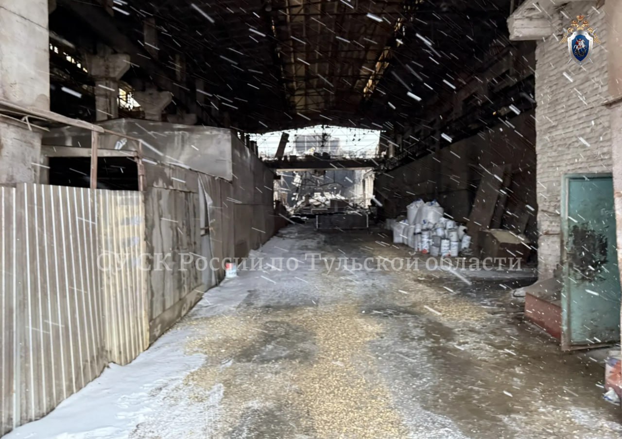 В Тульской области возбуждено уголовное дело по факту обрушения кровли в Узловском районе