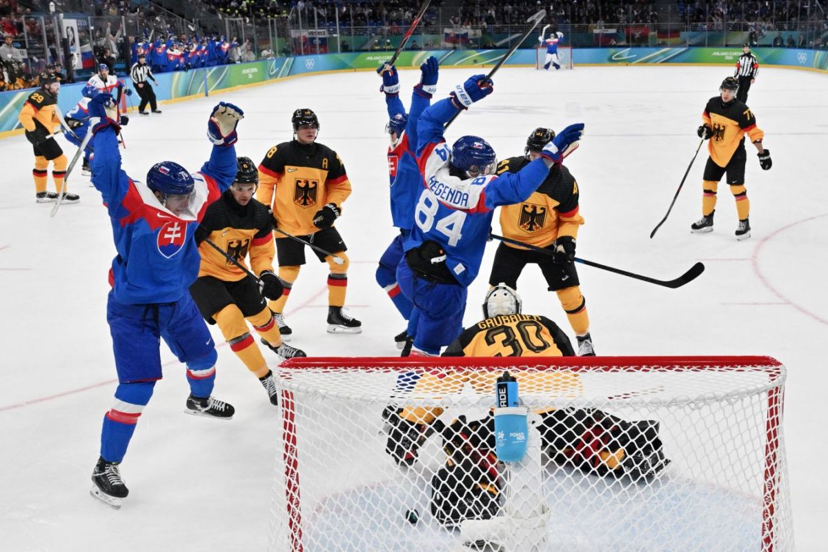 Передача Ружички помогла Словакии обыграть Германию и выйти в полуфинал Олимпиады-2026